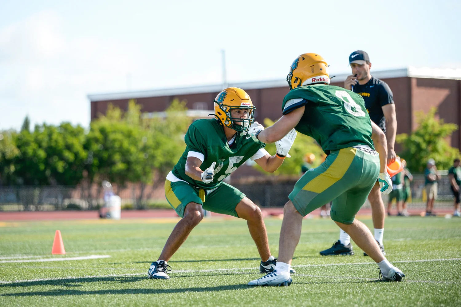 Brockport DB covering the WR