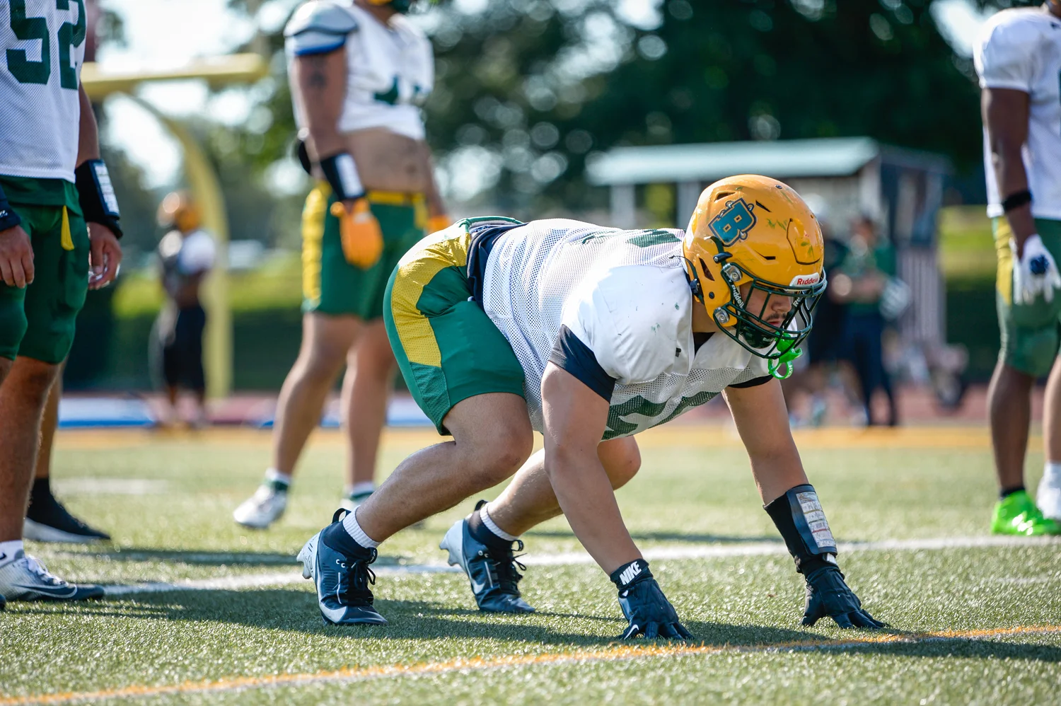 Brockport DL ready for the snap