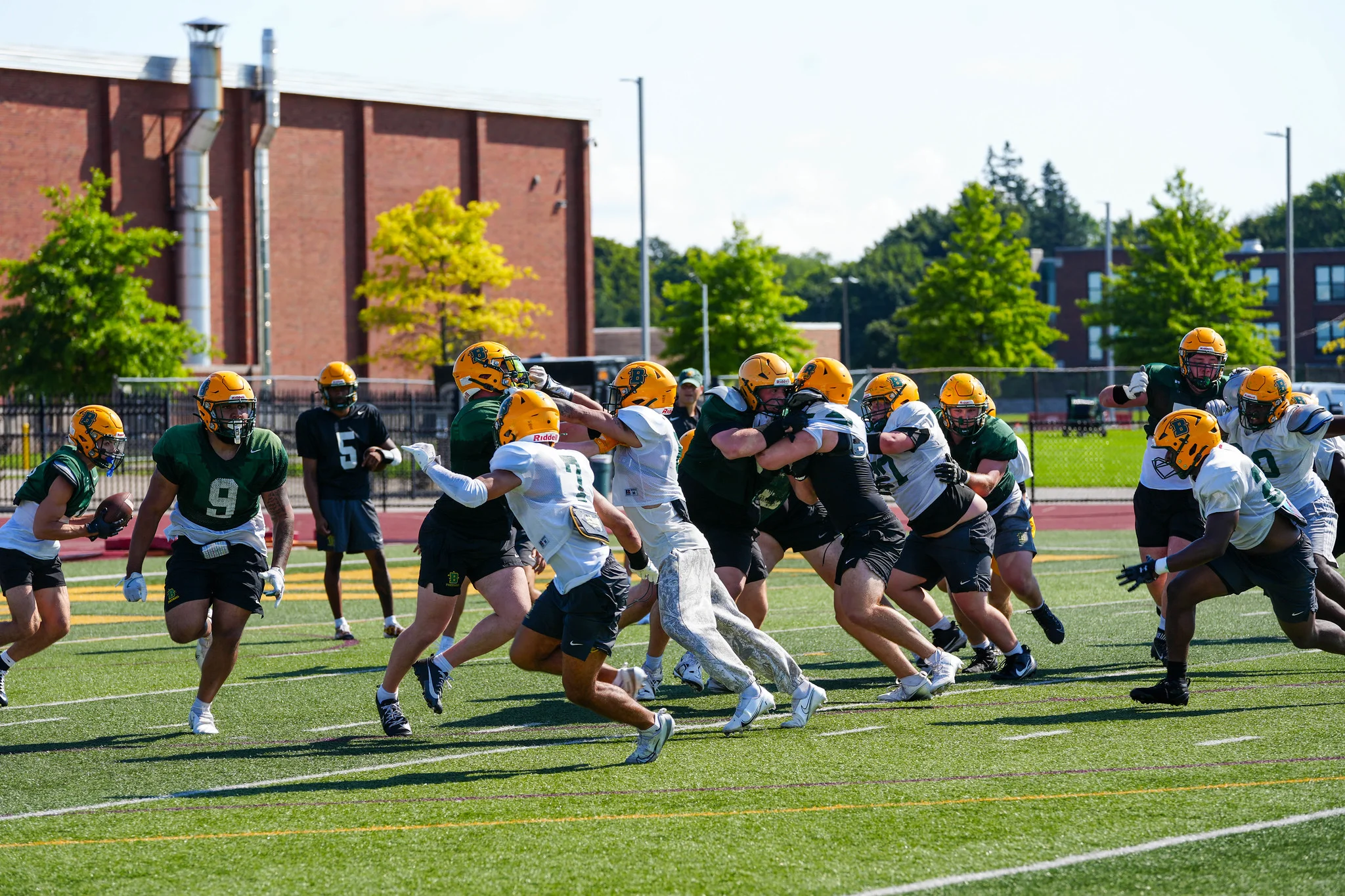 Both sides of the ball getting after it as the play started