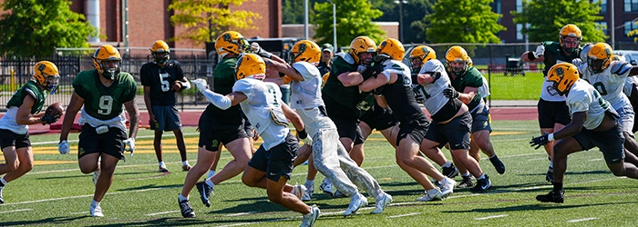 Brockport Defense and Offense getting after it