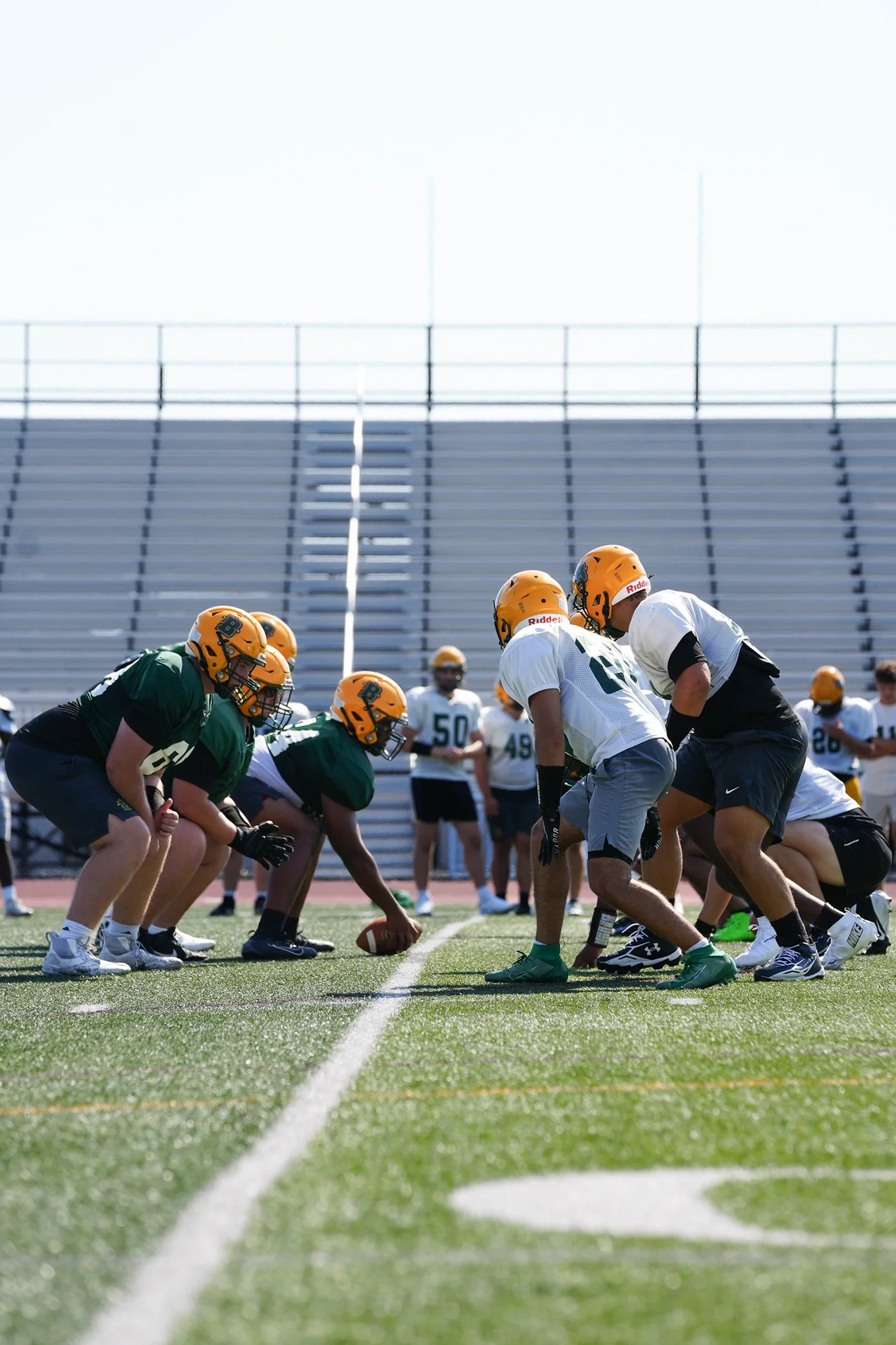 Both sides of the ball ready for the snap