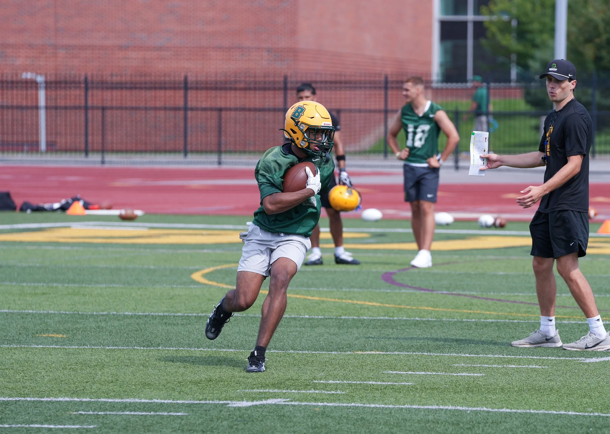 WR downfield after the catch