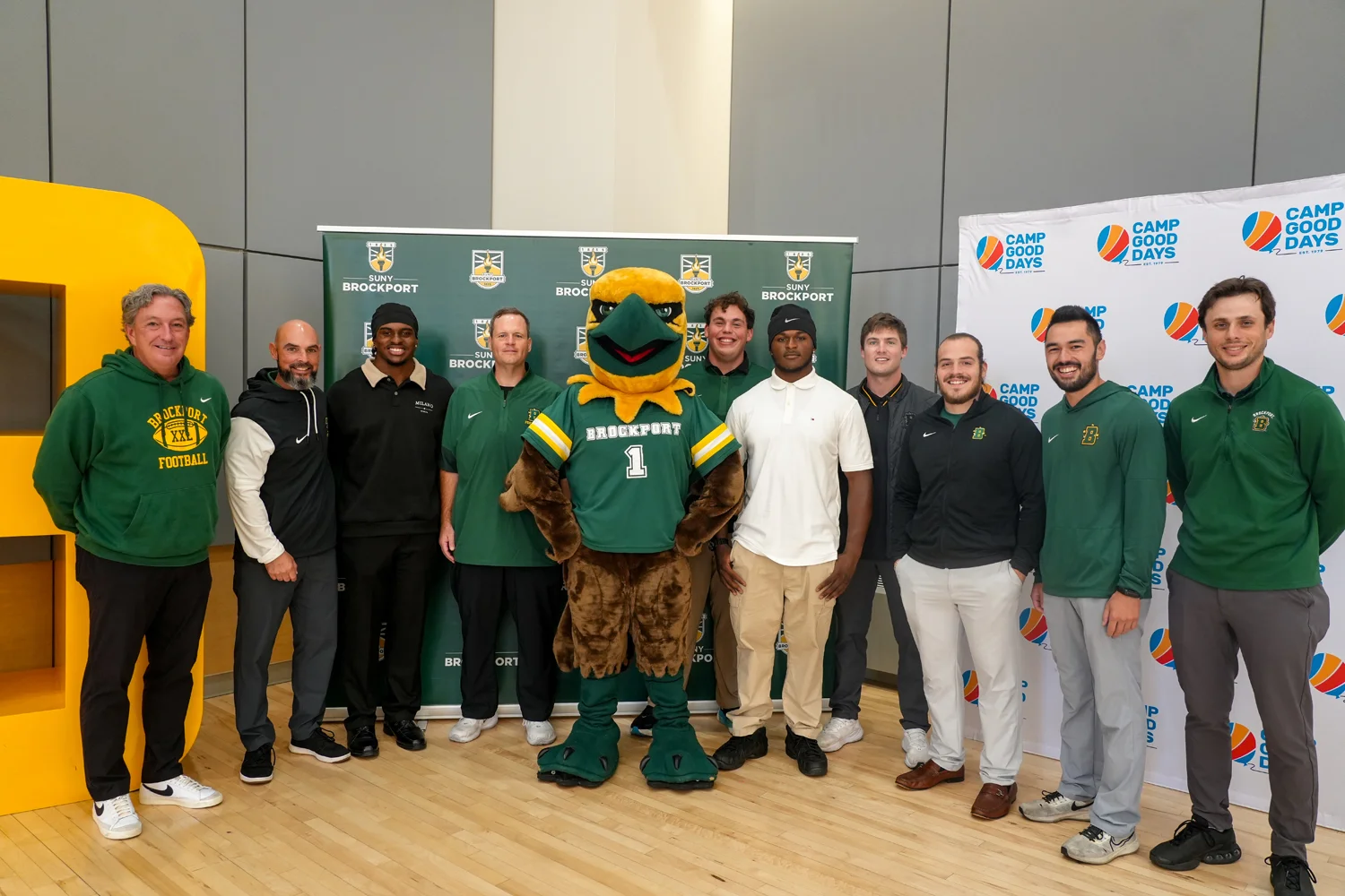 Brockport Golden Eagles at the Courage Bowl Luncheom