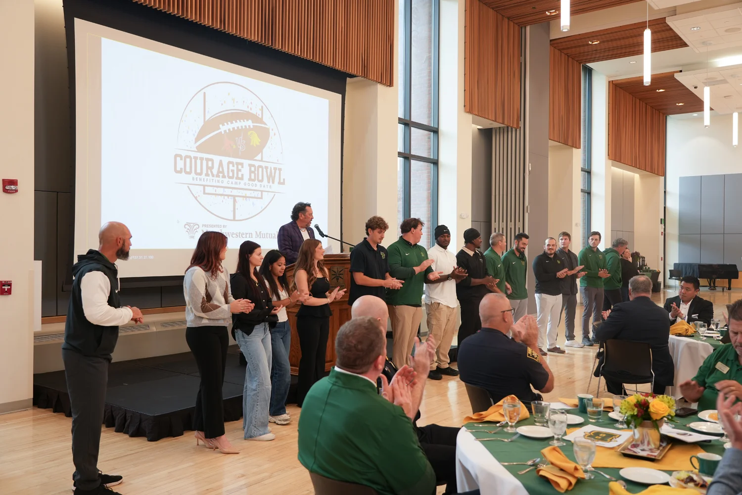 Introducing Brockport Football at the Luncheon