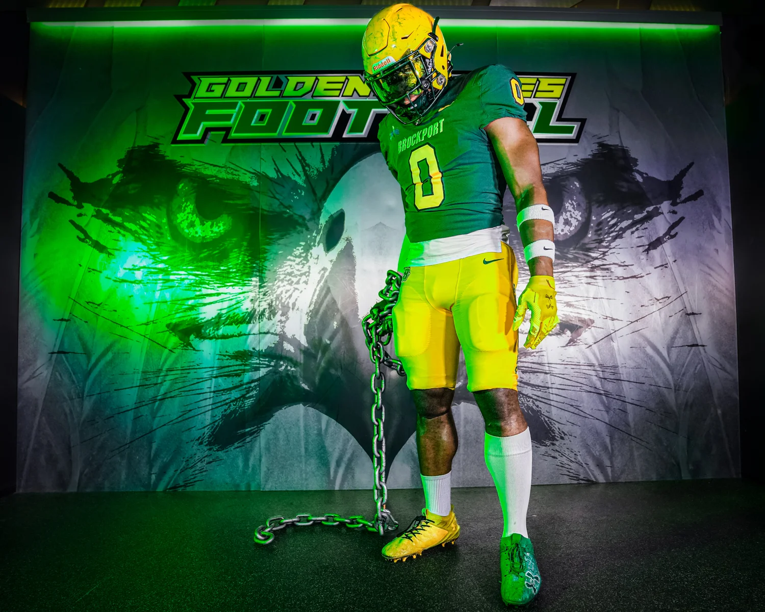 Brockport LB on Media Day 2026