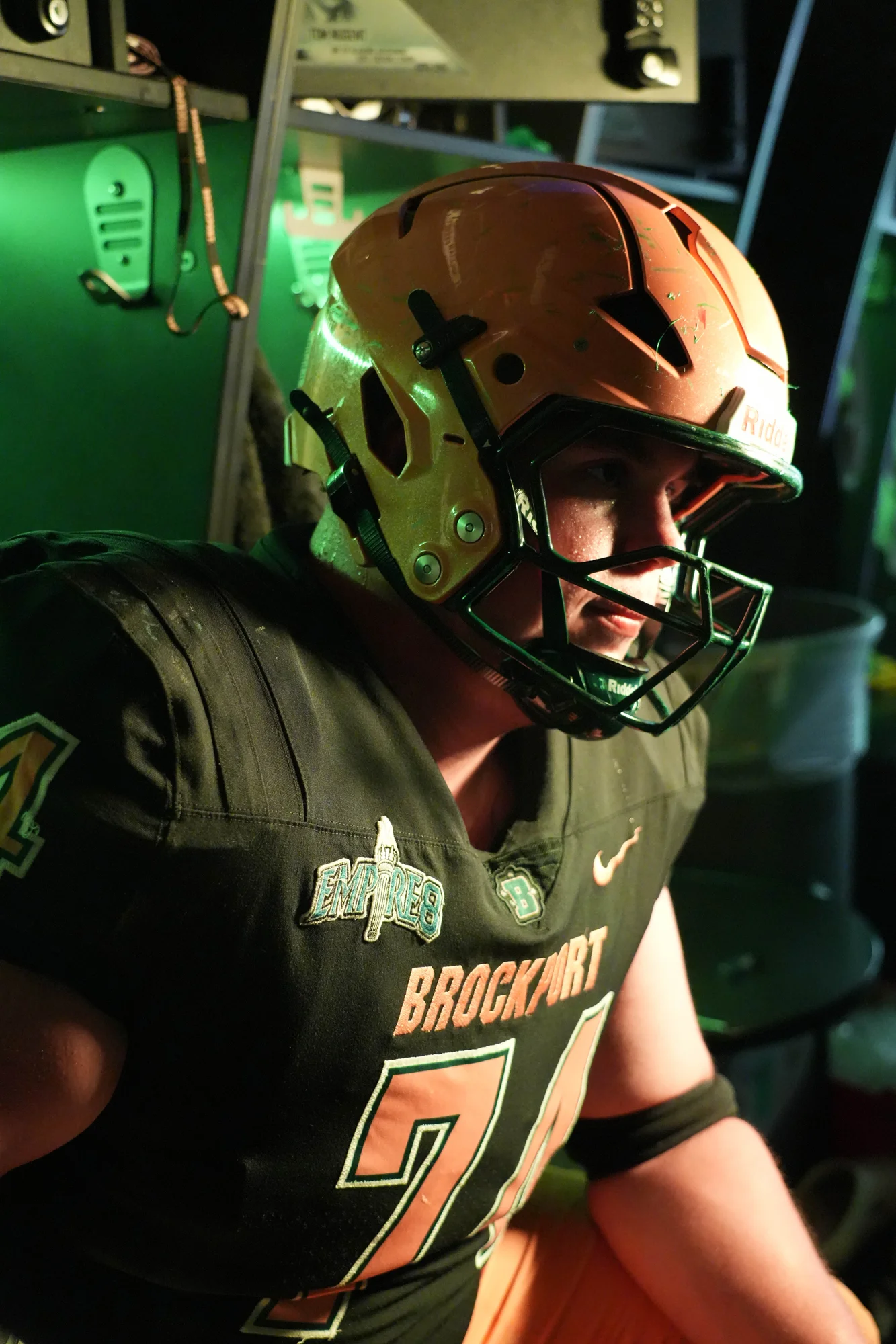 Brockport in the lockerroom on Media Day 2026
