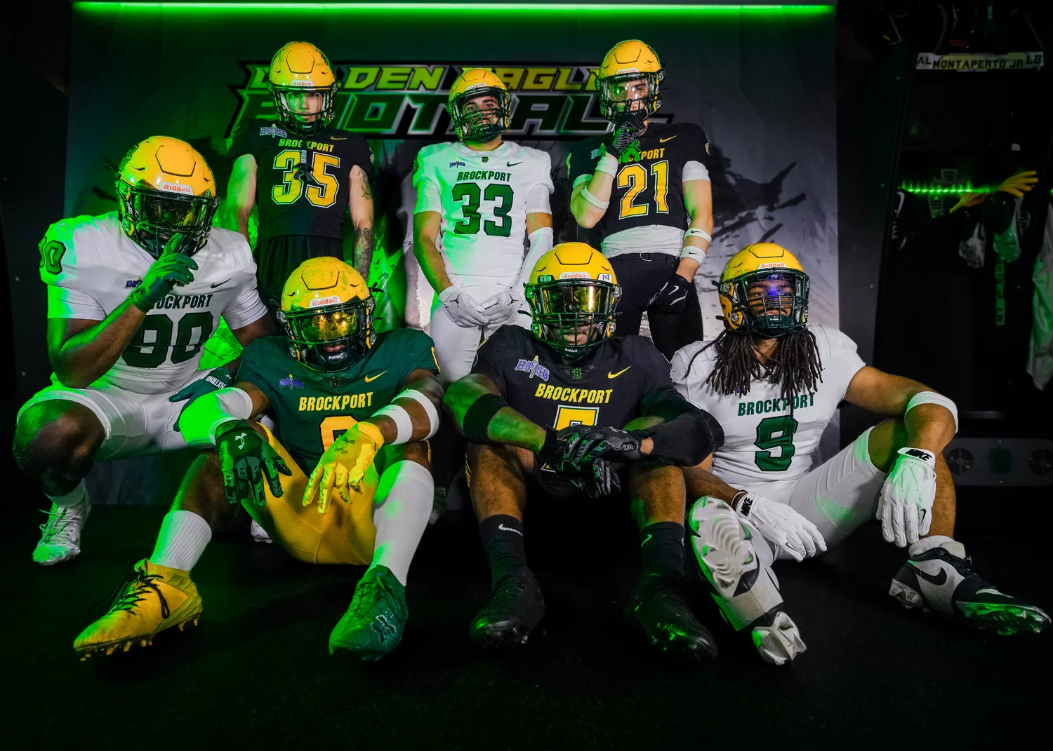 Brockport Football Players on Media Day 2026