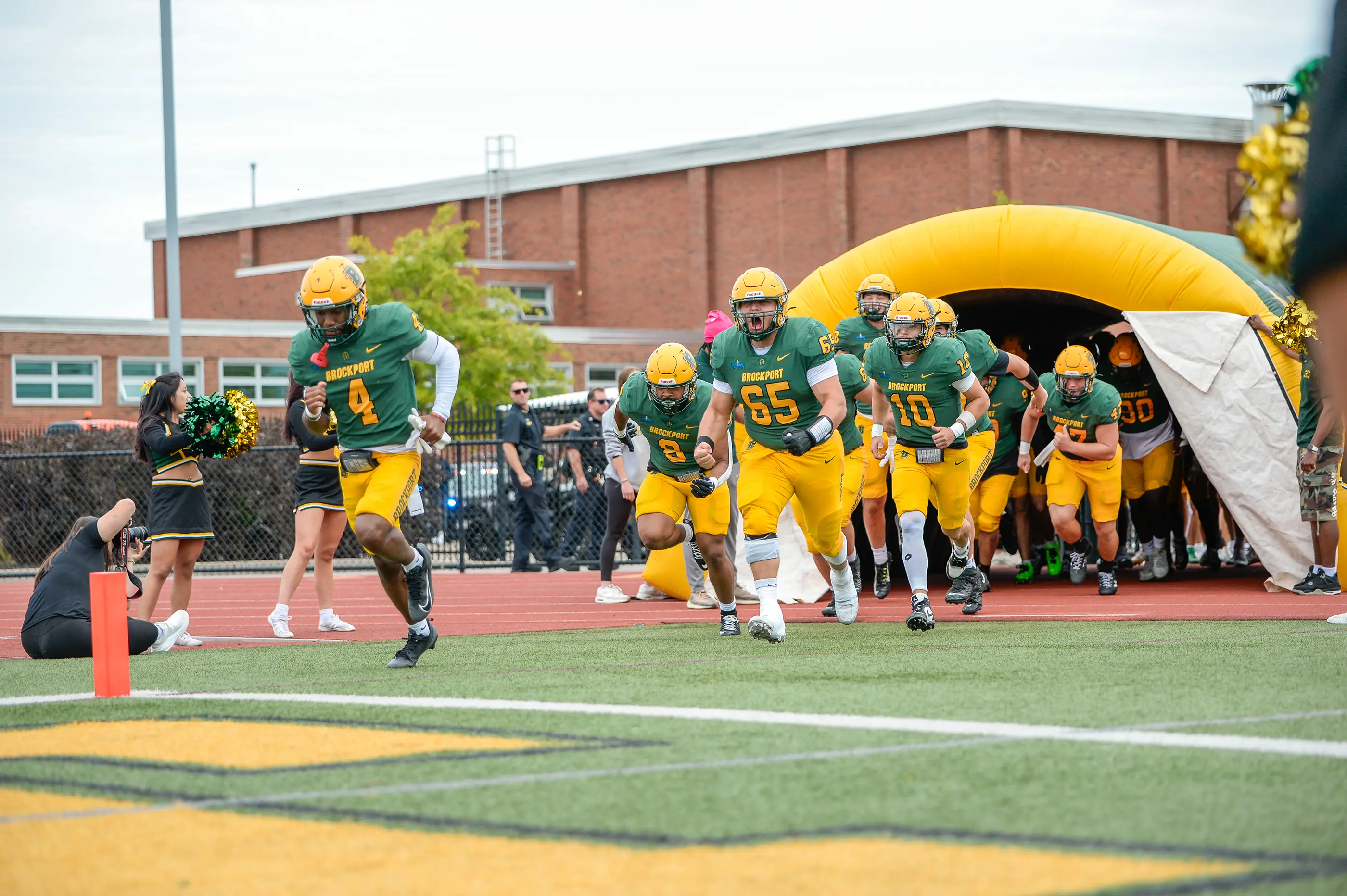 Brockport Golden Eagles Football Hitting the Field