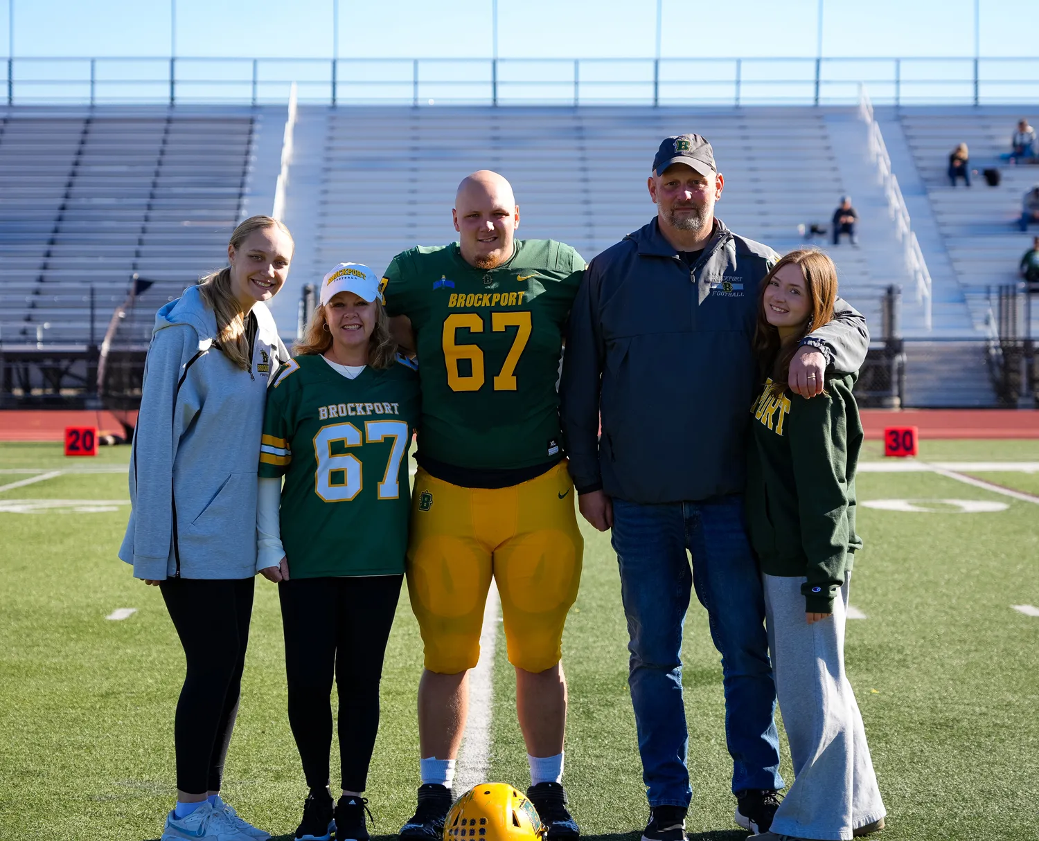 Austin Prouty and Family on Senior Day 2026