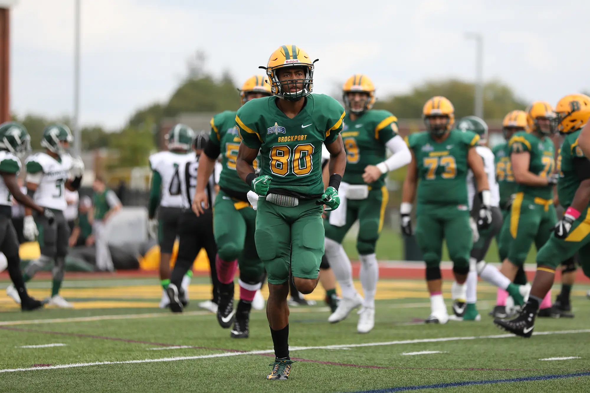DaQuan Hubbard holds the records for most yards gained in a season for Brockport